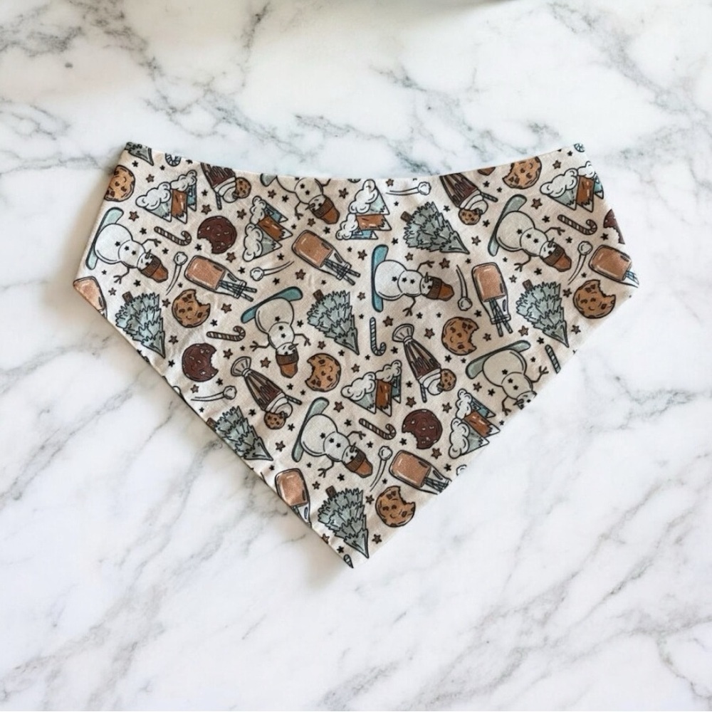 DOG Bandana - Frosty Treats - Size L Large
